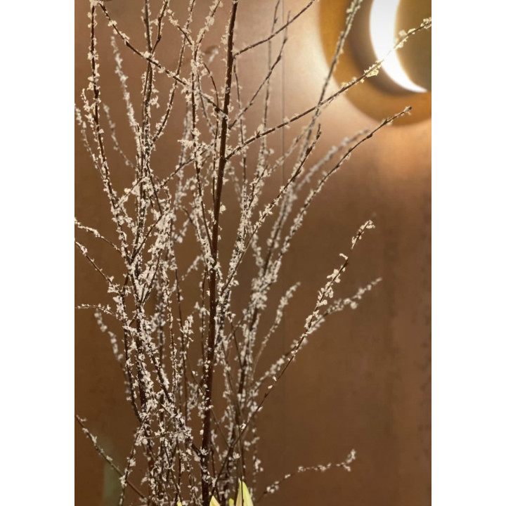 Mazzo di rami naturali innevati h60 cm