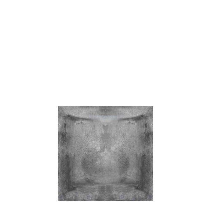 Grey cast iron container 25x25 cm