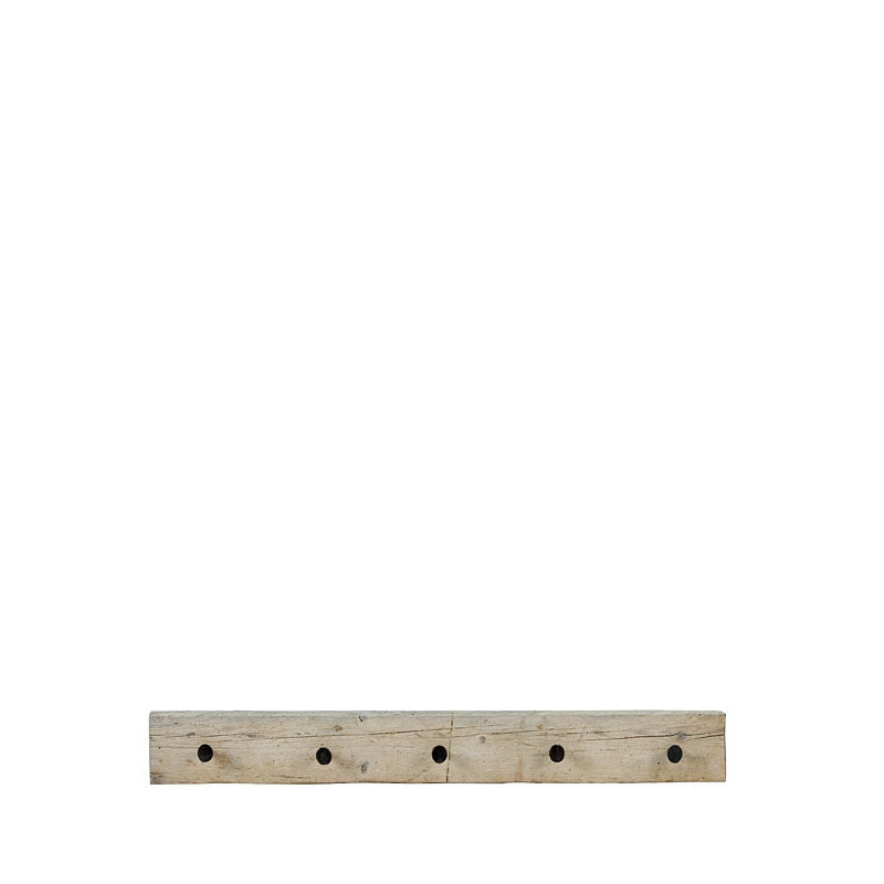 Appendino naturale assi grezze 5 viti small 100 cm
