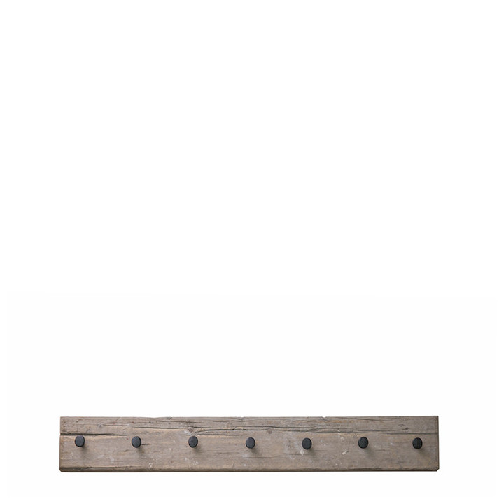 Raw plank hanger with 7 small screws 100 x 14 cm