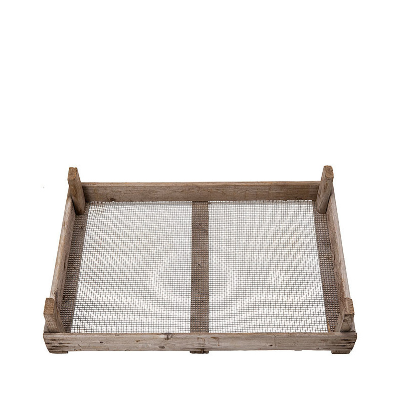 Wooden box with grid 51 x 75 h16 cm