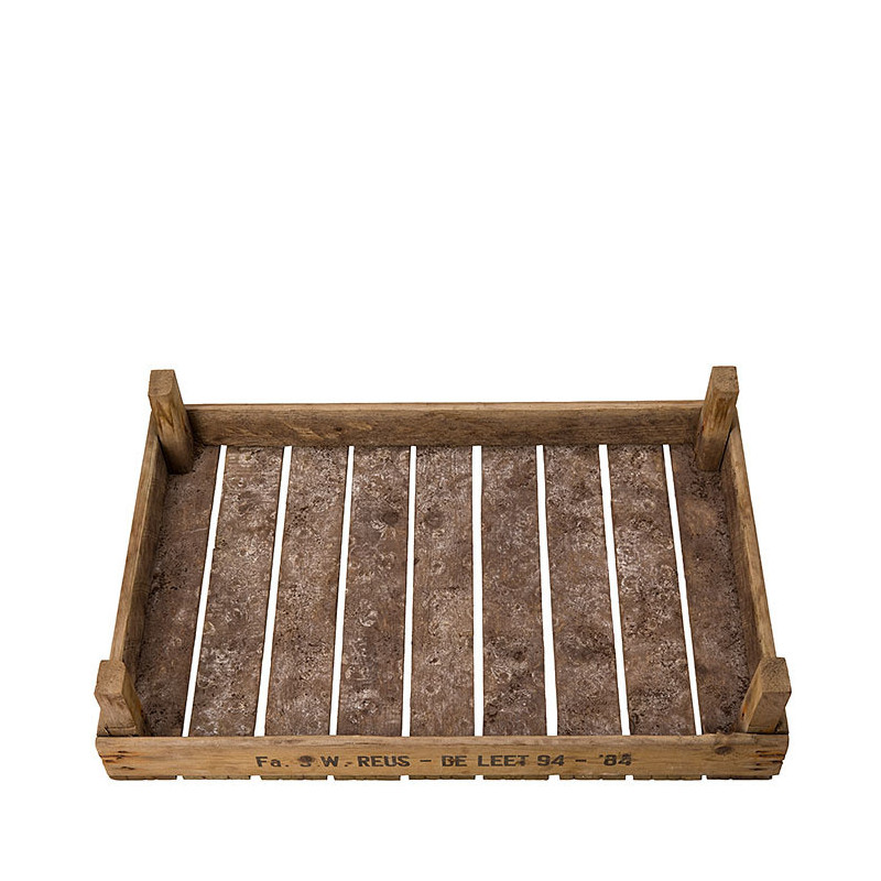 Caisse en bois avec fond en bois 51 x 75 h16 cm