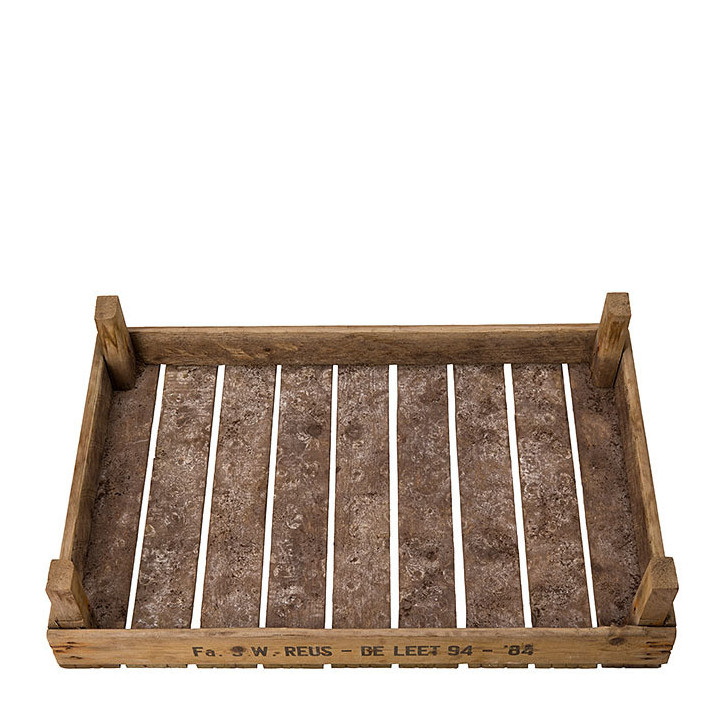 Caisse en bois avec fond en bois 51 x 75 h16 cm