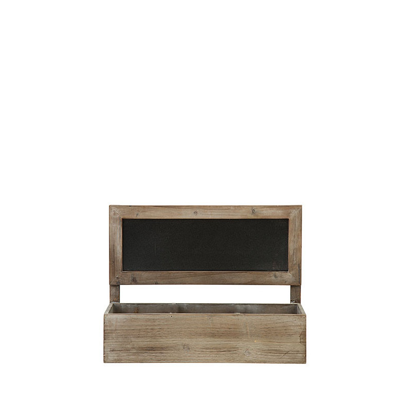 Bistrot wooden crate with blackboard 36 x 13 h27 cm