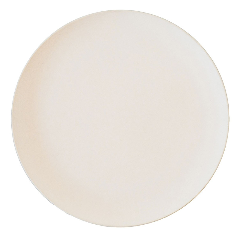 Assiette plate creme en melamine ec.d27.5 cm