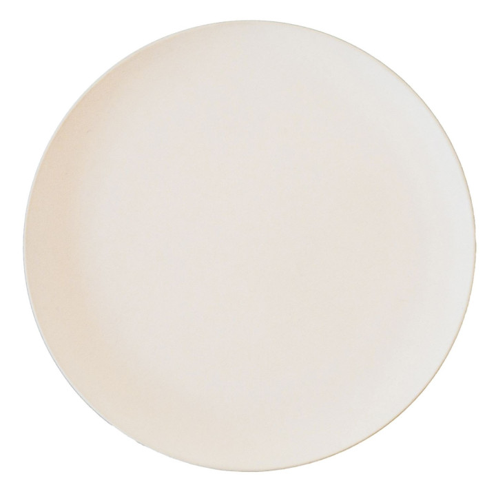 Assiette plate creme en melamine ec.d27.5 cm