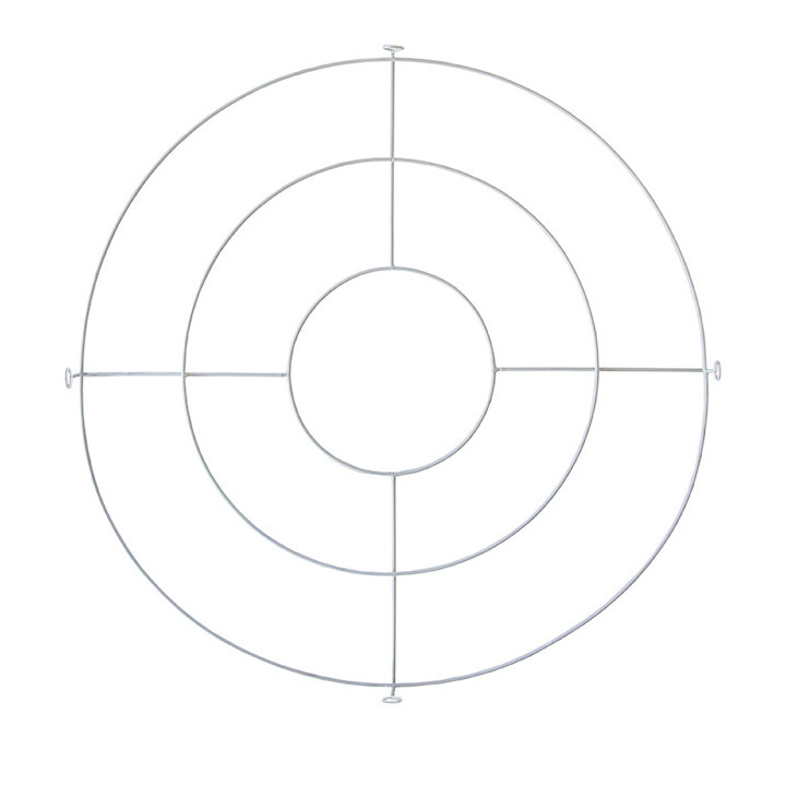 White metal round-shaped framework d60 cm