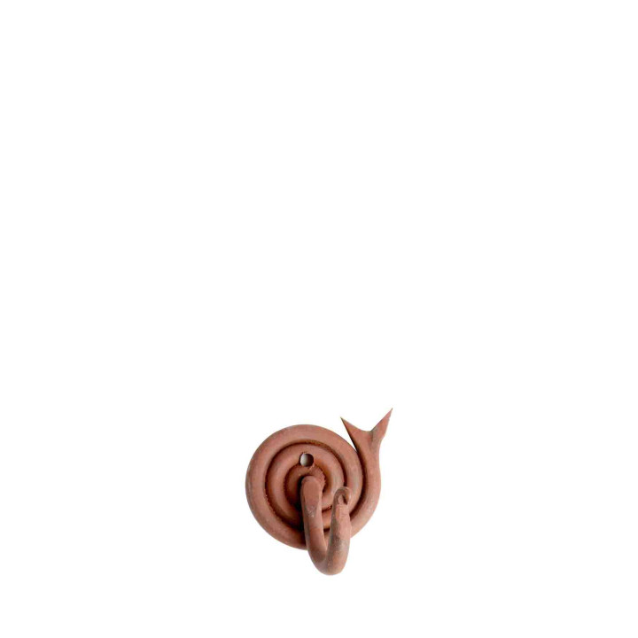 Snail rusty hook d5 cm