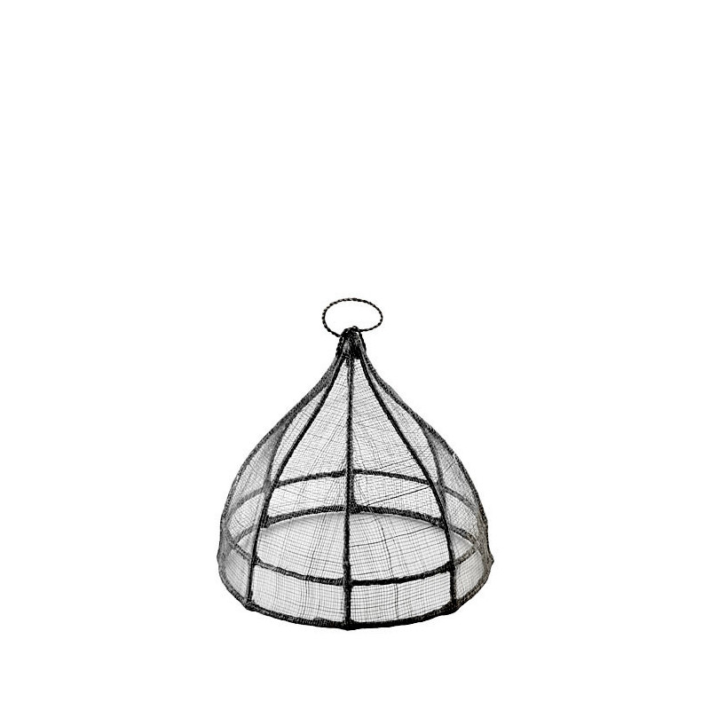 Petit couvre-plat en filet d'abaca d20 h18 cm