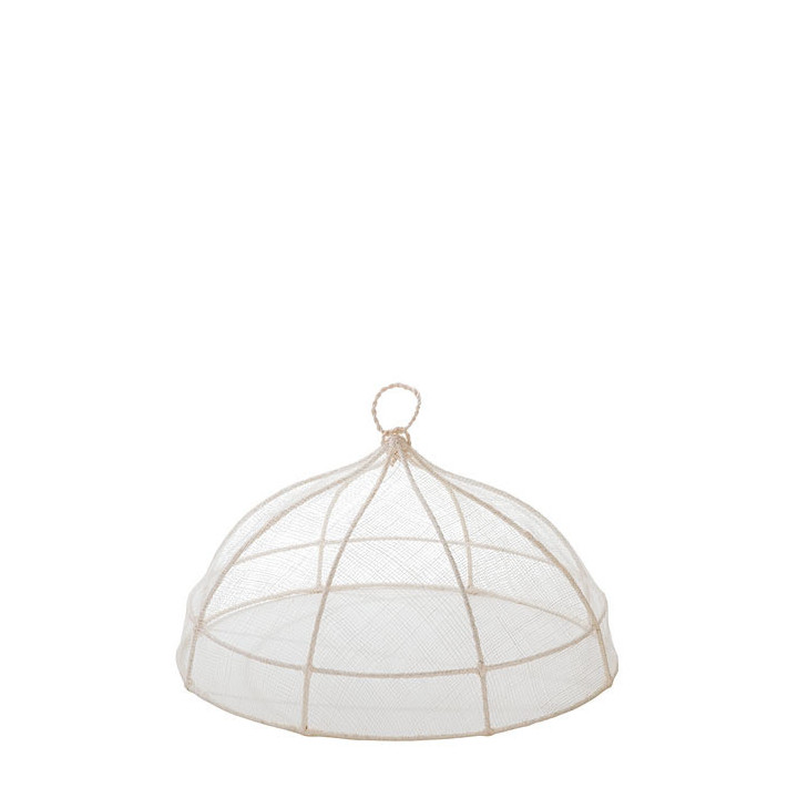 Round food cover in abaca net d35 h18 cm