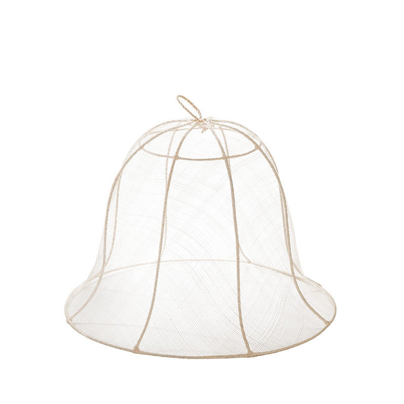 Bell food cover in abaca net d40 h30 cm