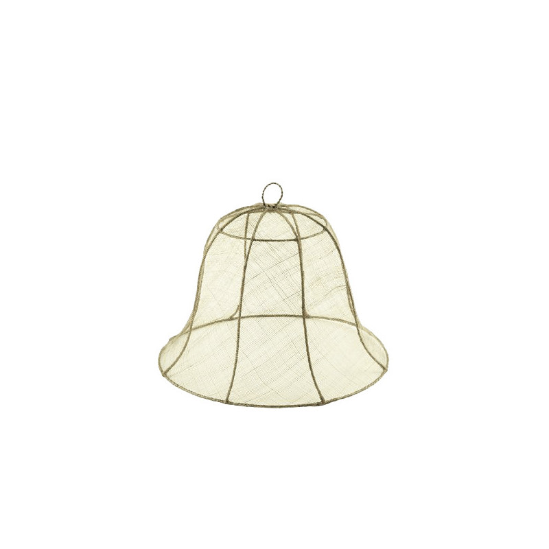Cloche couvre-plat en filet d'abaca d40 h30 cm