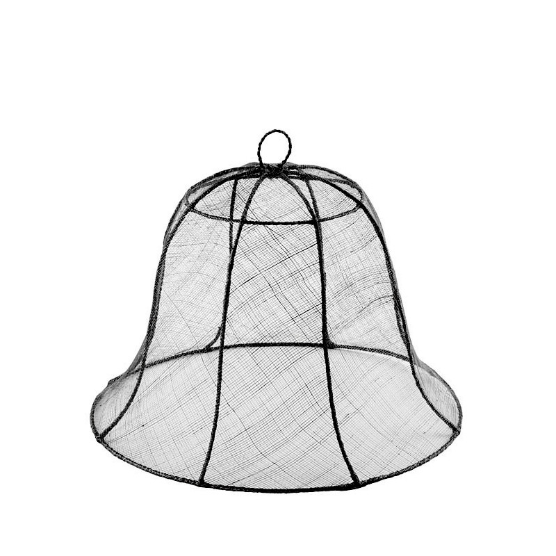 Cloche couvre-plat en filet d'abaca d40 h30 cm