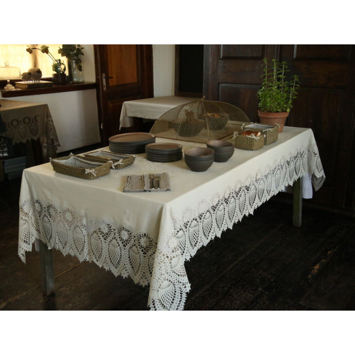 Maxi food cover in abaca net 48 x 66 h25 cm