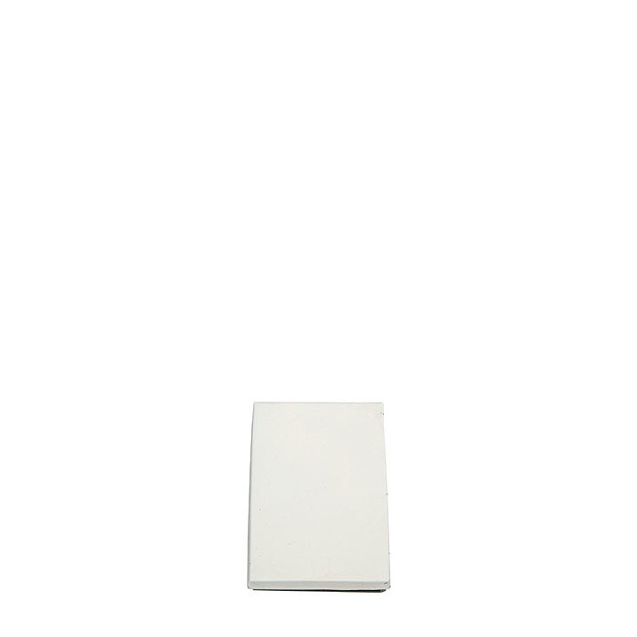White tin box with 2 compartments 9.5 x 14 cm