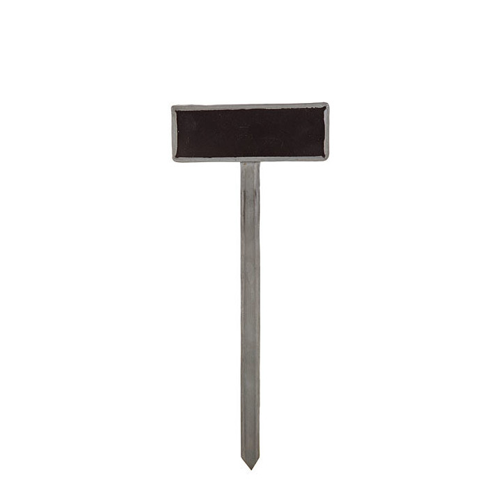 Tin blackboard on stick