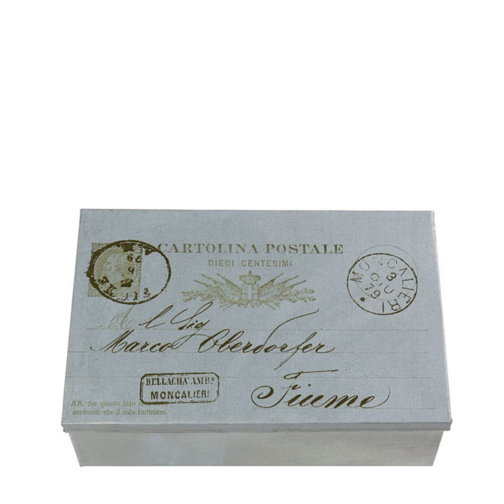 Box latta vintage fiume 21 x 32 h12 cm