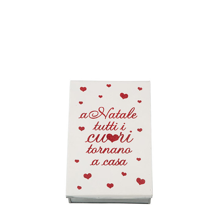 Box latta vintage a natale cuori glitt.rossi 24 x 16 h7 cm