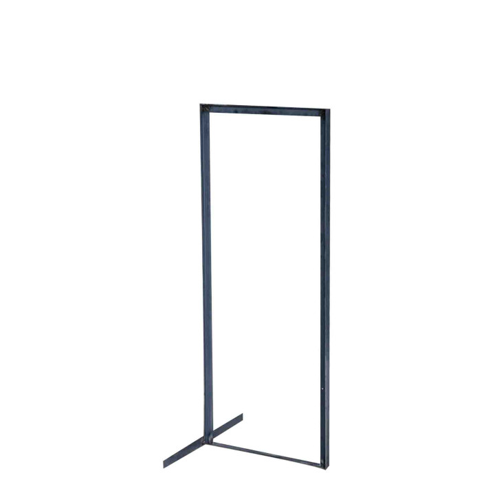 Structure en fer fonce pour bois 40x100 cm