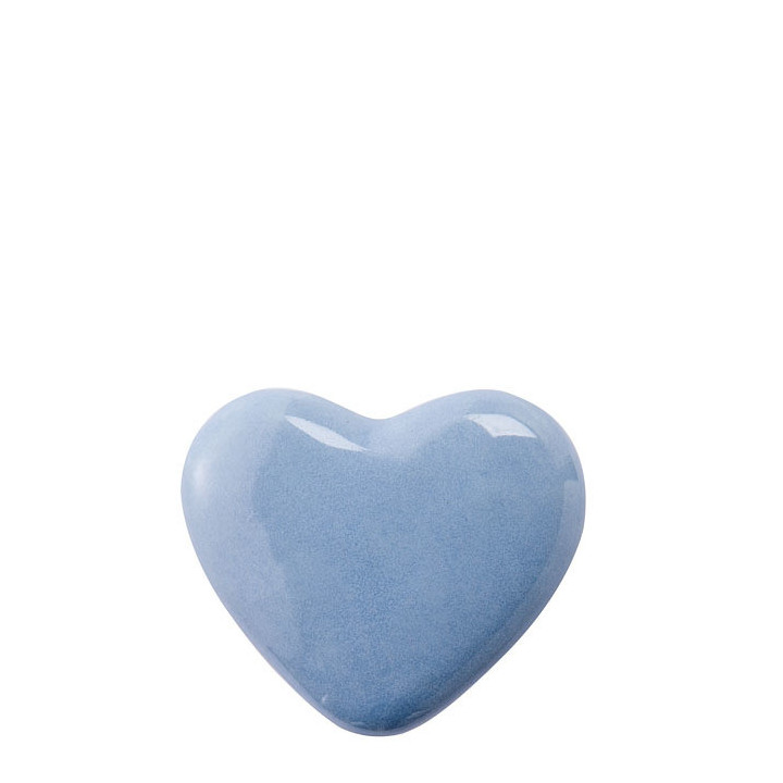 Light blue heart-shaped screw 4 x 4 cm