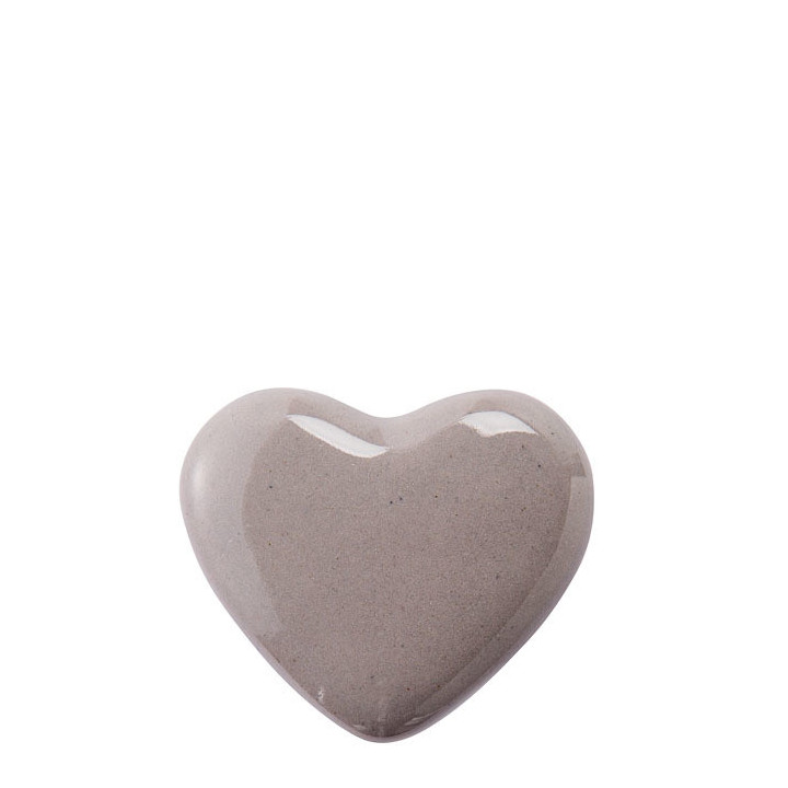 Vite a forma di cuore colore lino 4 x 4 cm