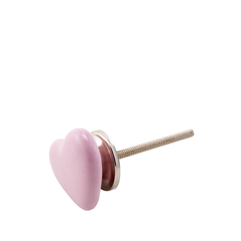 Vite a forma di cuore colore rosa 4 x 4 cm