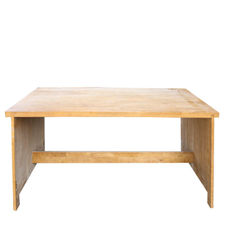 Beech wood table 74x150 h74 cm