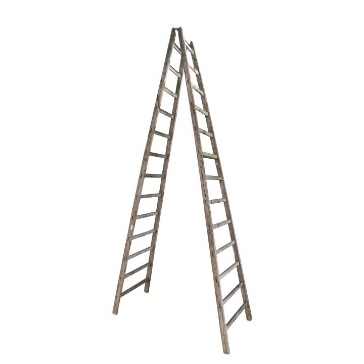 Echelle en bois vintage h320 cm