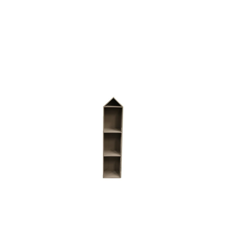 Etagere en bois rose baby avec 4 compartiments 30x21 h136 cm