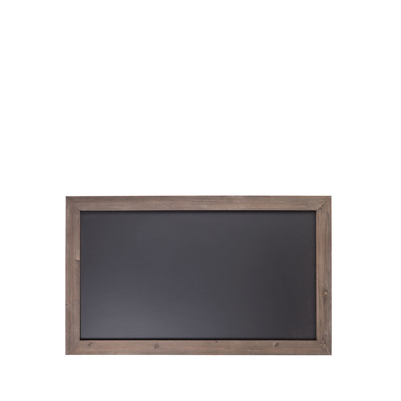Tableau noir en mdf avec cadre en bois 66 x 110 cm