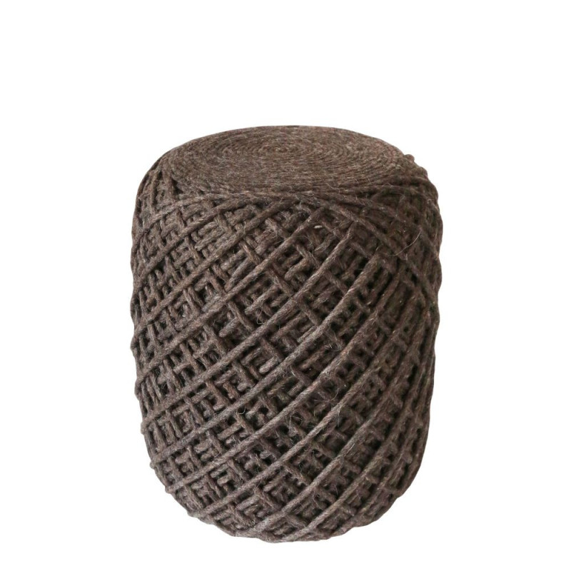 Pouf gomitolo in lana