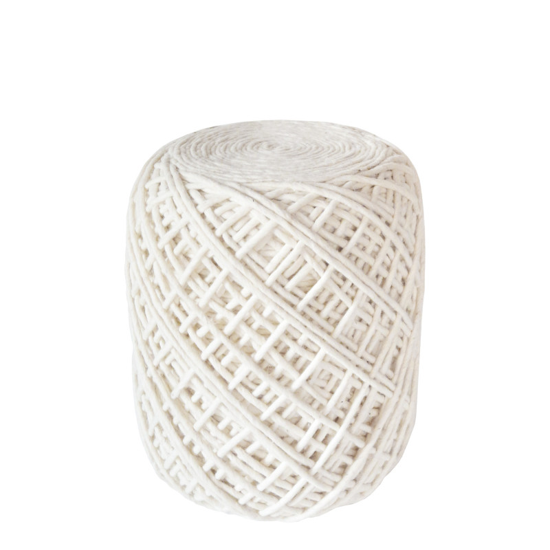 Pouf gomitolo in lana