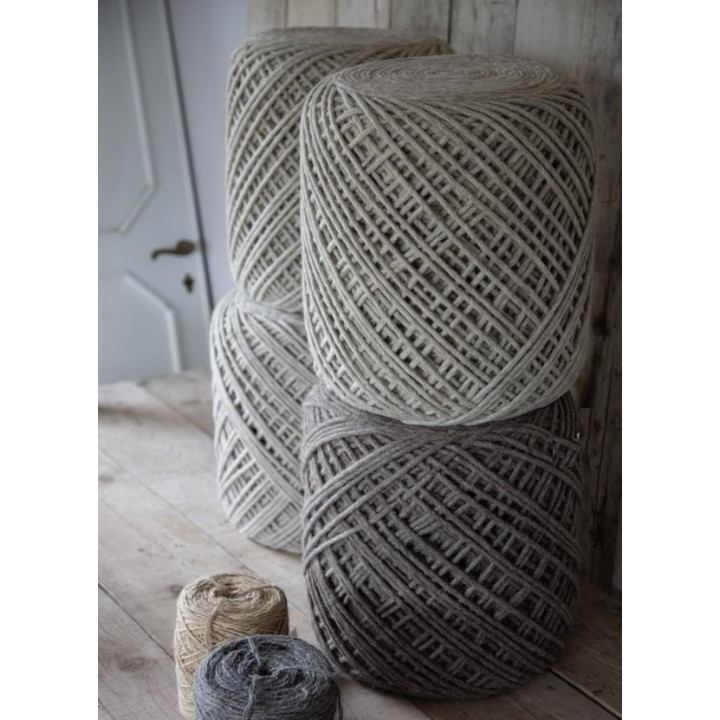 Pouf en laine
