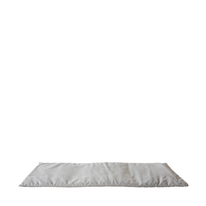 Small cream mattress with removable lining for external use 64 x 198 cm