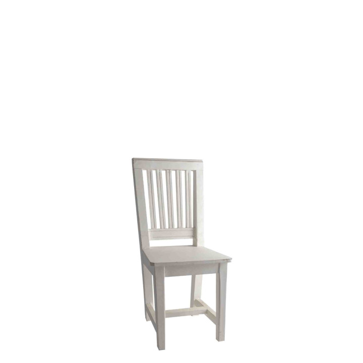 Sedia baby in legno bianco 27 x 35 h66 cm