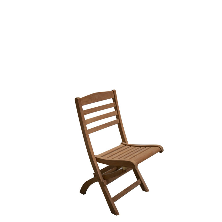 Sedia teak richiudibile listelli da esterno 46 x 68 cm