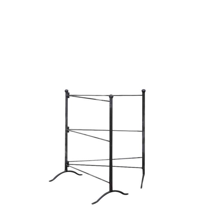 Porte-serviettes en fer noir pliable h80 cm