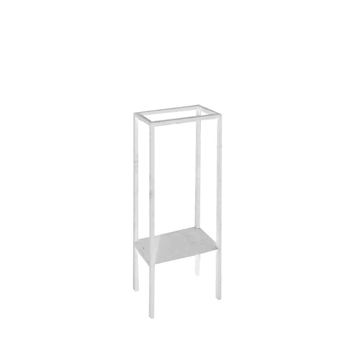 Structure blanche pour serviettes 20x40xh88 cm