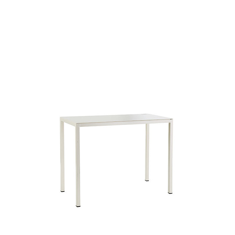 Linear iron table cream colour 60 x 30 h45 cm
