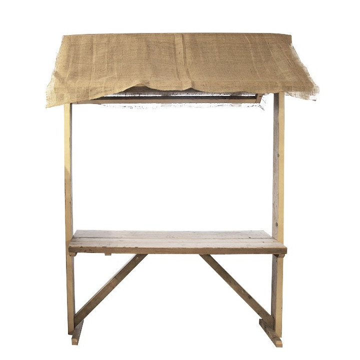 Raw wood stand 160 x 90 h220 cm