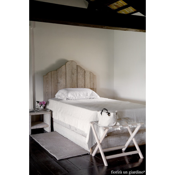 Tete de lit en bois brut 1 place et 1/2 135 cm