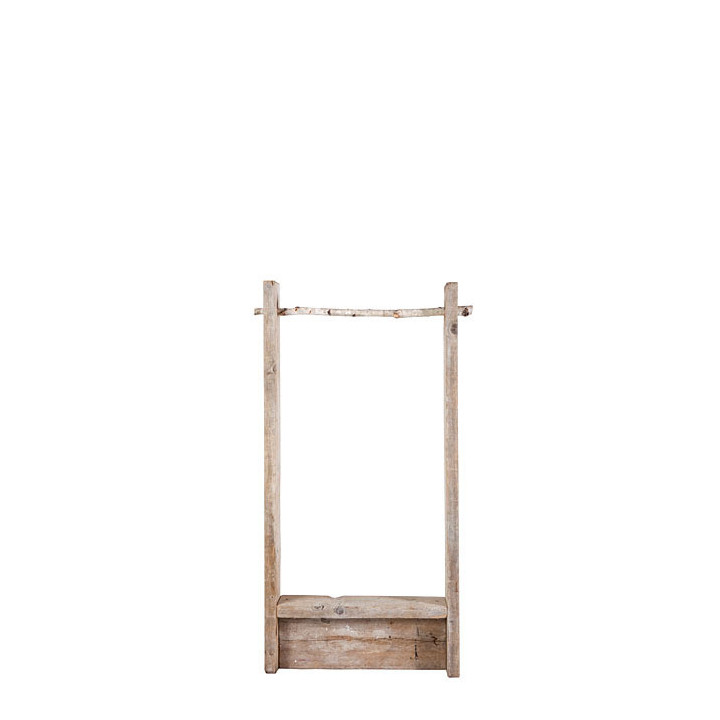 Structure portemanteau bebe en bois brut en bouleau 85 cm