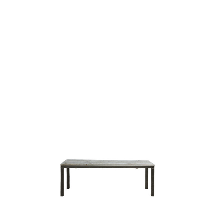 Panca piano assi struttura ferro grigio 120 x 30 h44 cm