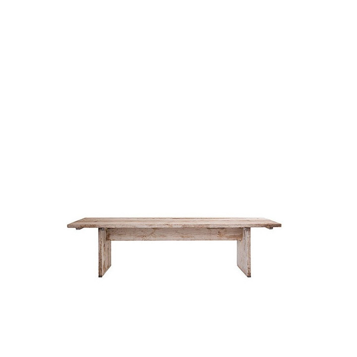 Table en bois brut 90 x 250 h74 cm