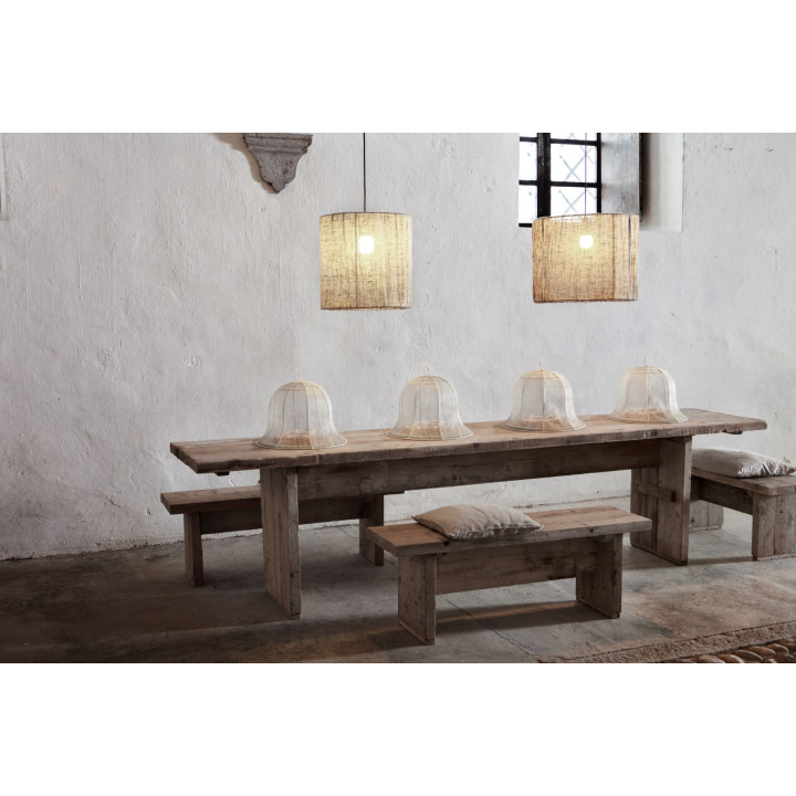 Banc en bois brut 120 x 35 h43 cm