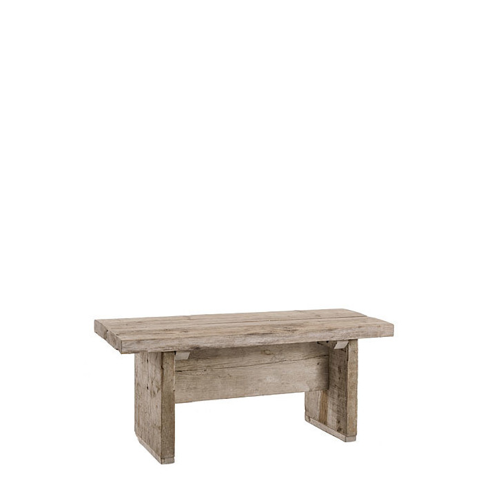 Raw plank bench 90 x 35 h43 cm