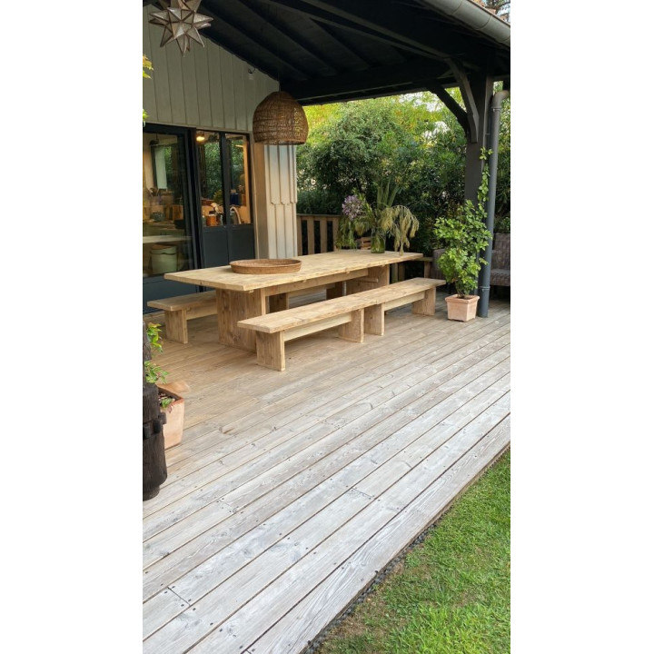 Raw plank bench  150x40 cm