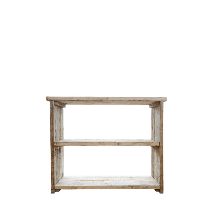 Consolle assi grezze 3 ripiani 116 x 40 h96 cm