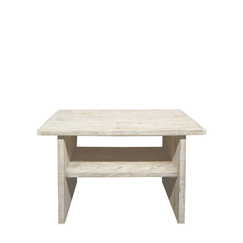 Raw boards console table with pickeld finishing 60 x 120 h85 cm