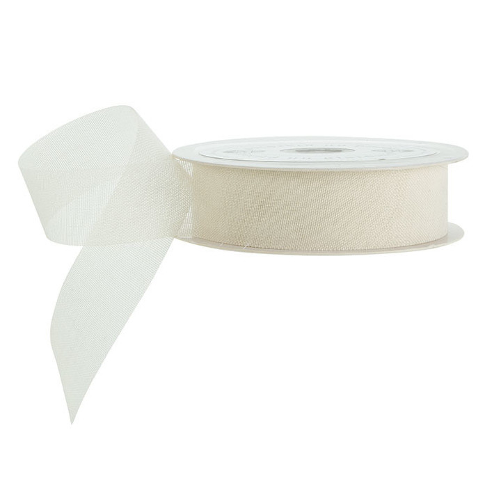 Gauzed cream ribbon